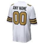 Men's New Orleans Saints Nike White Alternate Custom Game Jersey