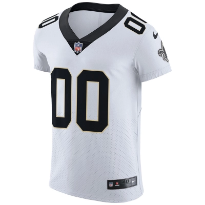 Men's New Orleans Saints Nike White Vapor Untouchable Elite Custom Jersey 01