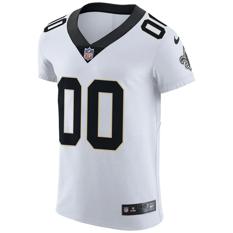 Men's New Orleans Saints Nike White Vapor Untouchable Elite Custom Jersey