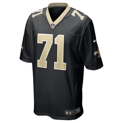 Men's New Orleans Saints Ryan Ramczyk Nike Black Game Jersey 01