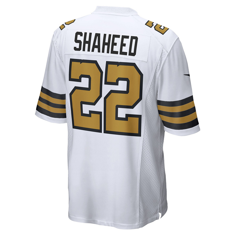 Men's New Orleans Saints Rashid Shaheed Nike White Alternate Game Jersey