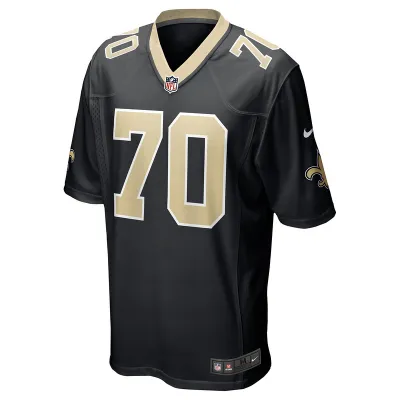 Men's New Orleans Saints Trevor Penning Nike Black Player Game Jersey 01