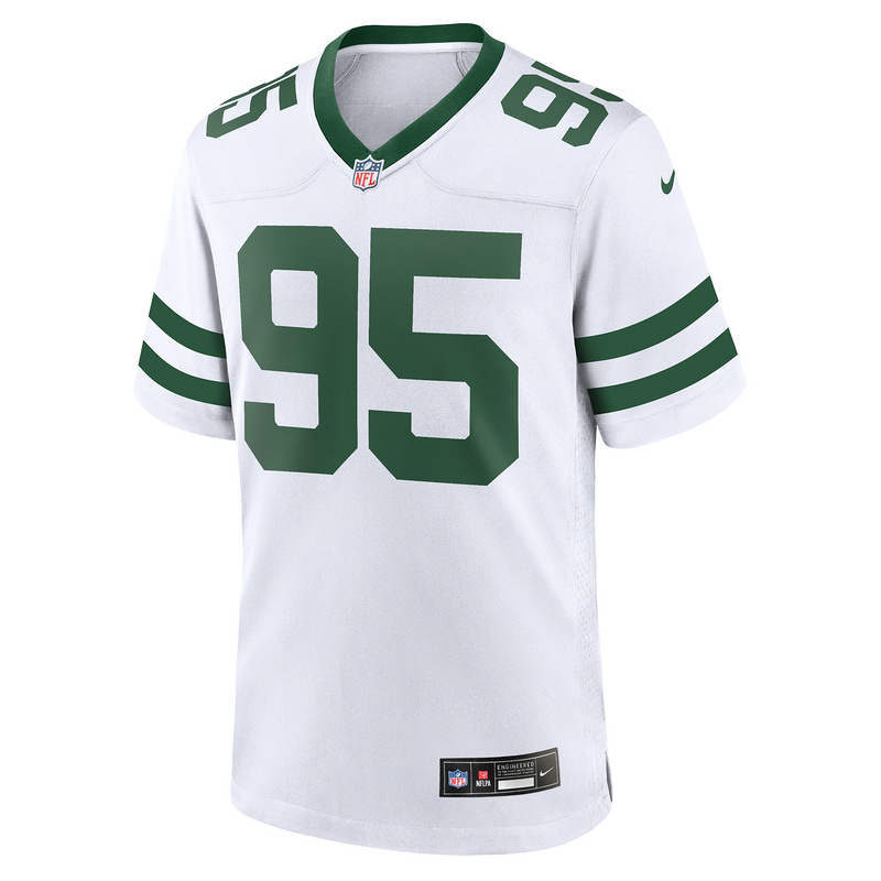 Men's New York Jets Quinnen Williams Nike White Legacy Player Game Jersey