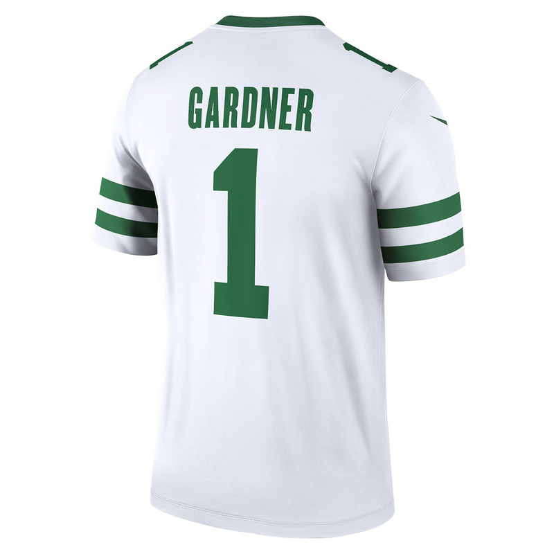 Men's New York Jets Sauce Gardner Nike White Alternate Legend Jersey