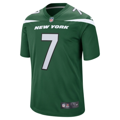 Men's New York Jets Tim Boyle Nike Gotham Green Game Jersey 01