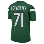 Men's New York Jets Wes Schweitzer Nike Green Game Jersey