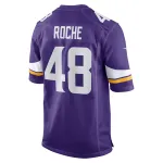 Men's Minnesota Vikings Quincy Roche Nike Purple Team Game Jersey
