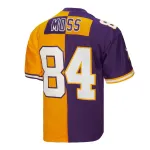 Men's Minnesota Vikings Randy Moss Mitchell & Ness PurpleGold 1998 Split Legacy Replica Jersey