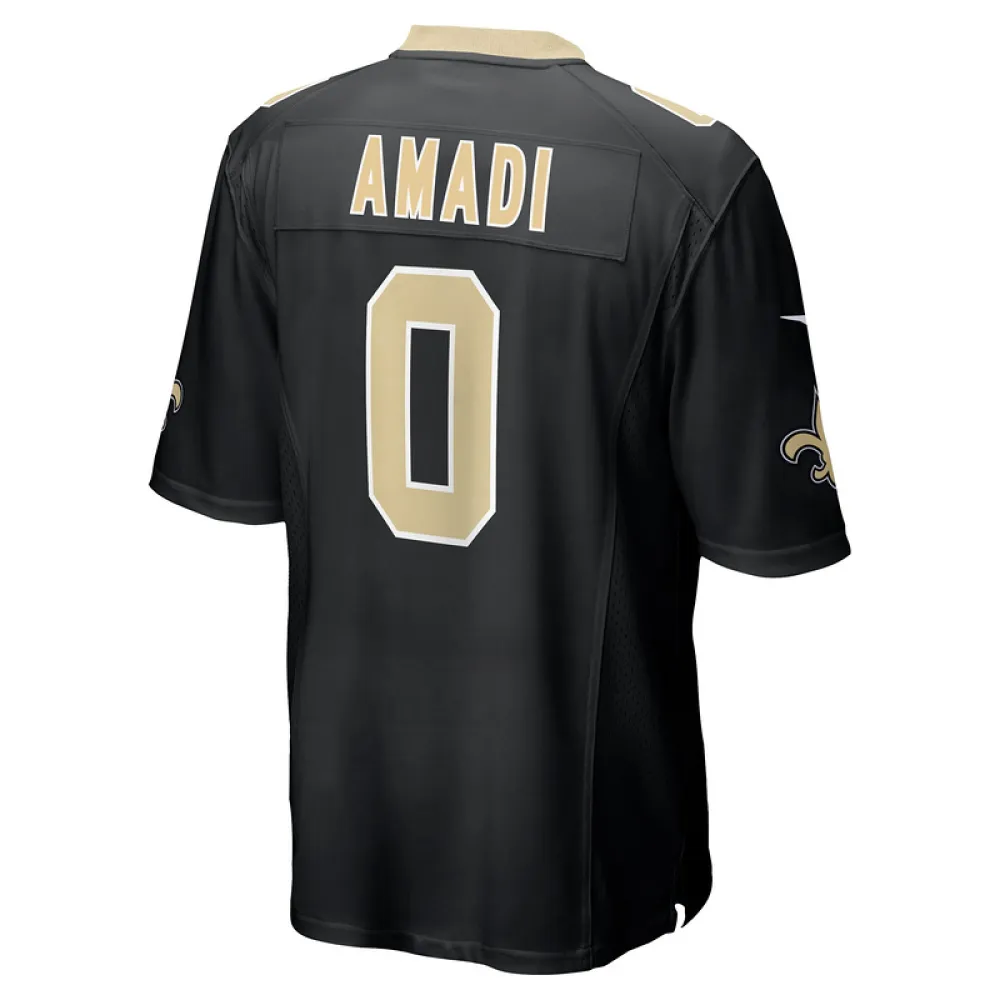 Men's New Orleans Saints Ugo Amadi Nike Black Team Game Jersey