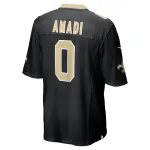 Men's New Orleans Saints Ugo Amadi Nike Black Team Game Jersey