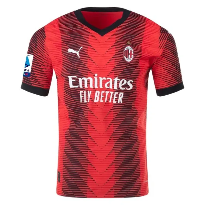Men's Authentic Puma Giroud AC Milan Home Jersey 2324