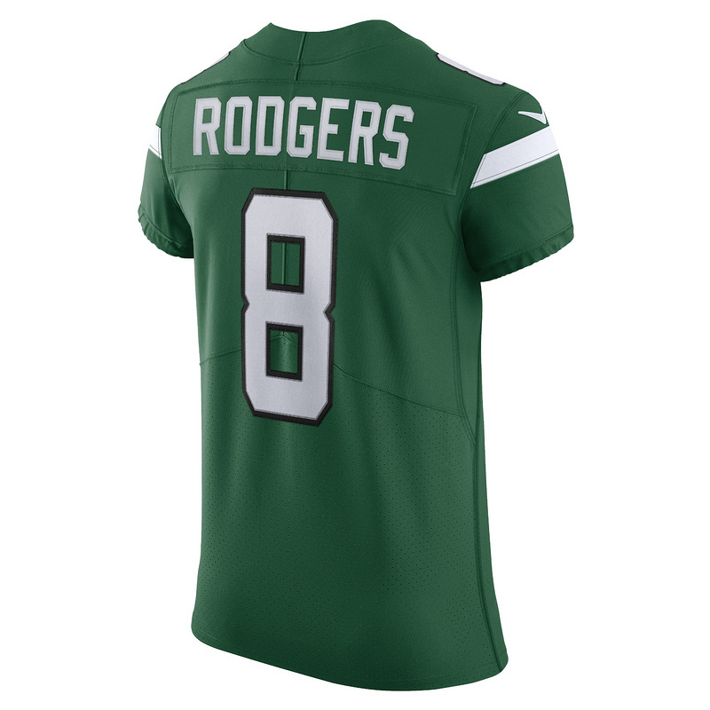 Men's New York Jets Aaron Rodgers Nike Gotham Green Alternate Vapor F.U.S.E. Elite Jersey