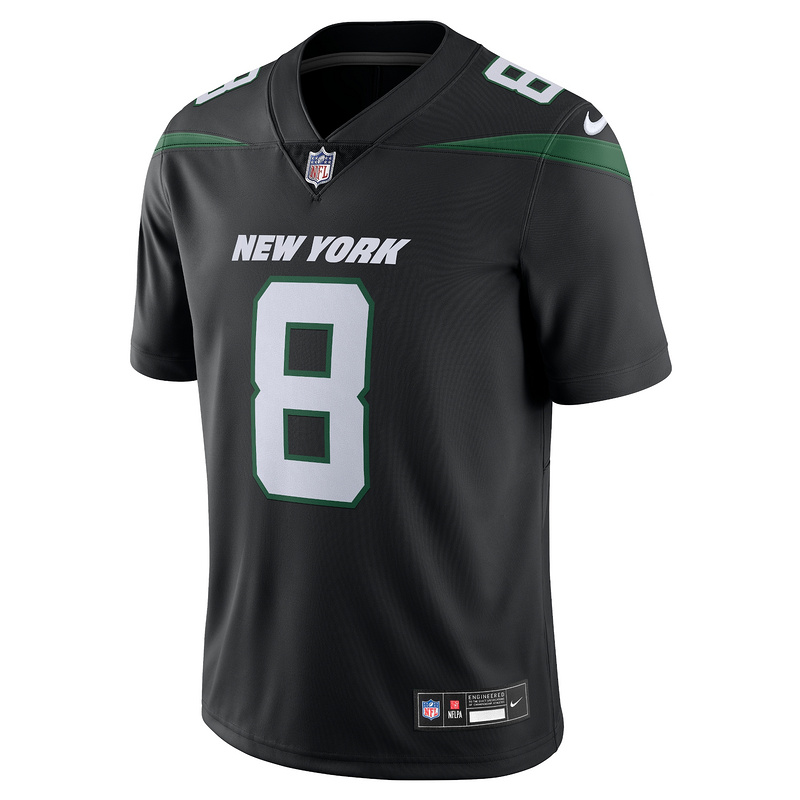 Men's New York Jets Aaron Rodgers Nike Black Vapor Untouchable Limited Jersey