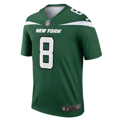 Men's New York Jets Aaron Rodgers Nike Gotham Green Legend Player Jersey 01