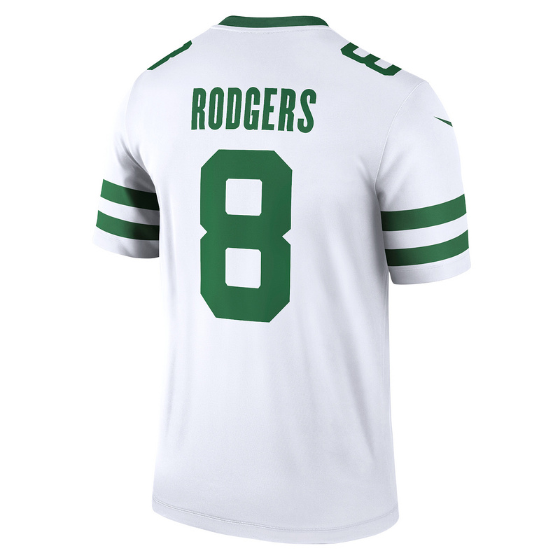 Men's New York Jets Aaron Rodgers Nike Spotlight White Alternate Legend Player Jersey