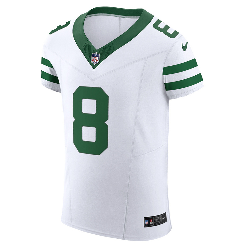 Men's New York Jets Aaron Rodgers Nike White Alternate Vapor F.U.S.E. Elite Jersey