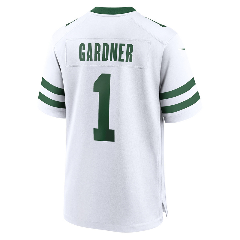 Men's New York Jets Ahmad Sauce Gardner Nike White Legacy Player Game Jersey