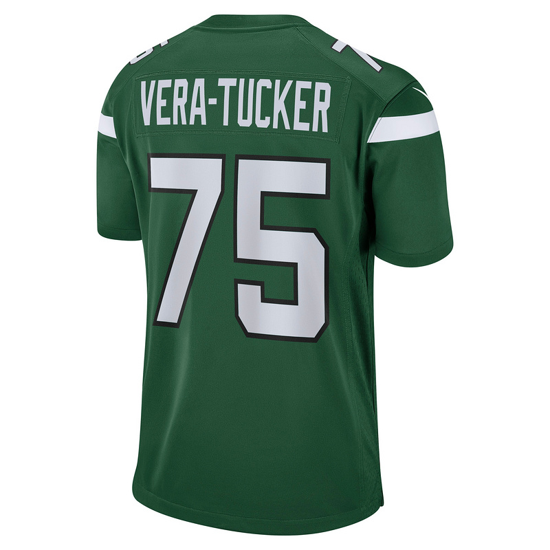 Men's New York Jets Alijah Vera Nike Stealth Green Alternate Game Jersey