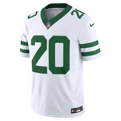Men's New York Jets Breece Hall Nike White Vapor F.U.S.E. Limited Jersey 01