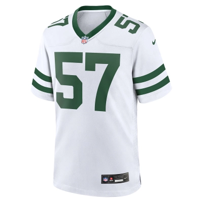 Men's New York Jets C.J. Mosley Nike White Legacy Player Game Jersey 01