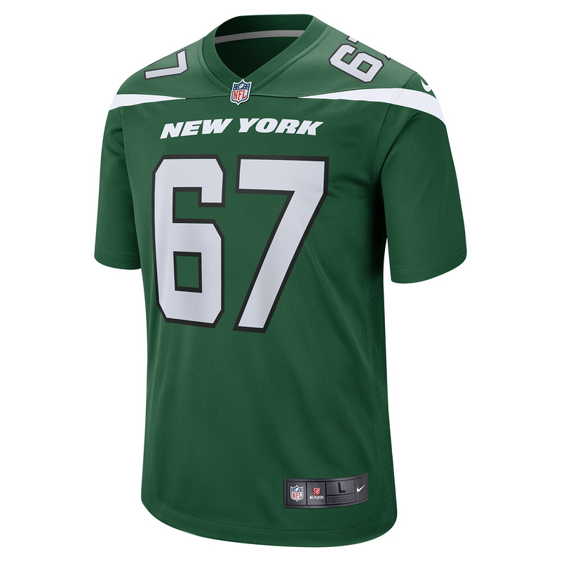 Men's New York Jets Carter Warren Nike Gotham Green Game Jersey