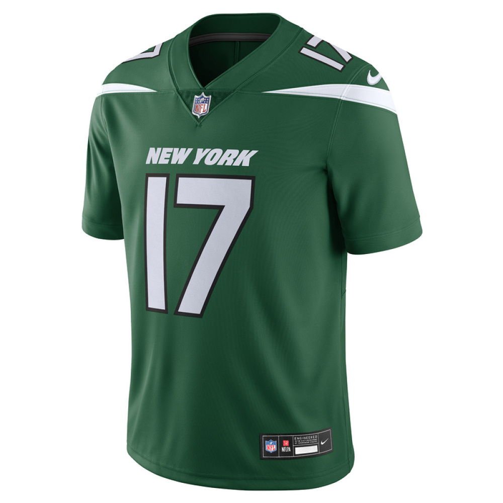 Men's New York Jets Garrett Wilson Nike Gotham Green Vapor Untouchable Limited Jersey