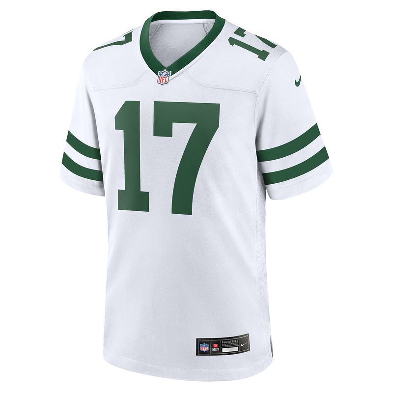 Men's New York Jets Garrett Wilson Nike White Legacy Player Game Jersey