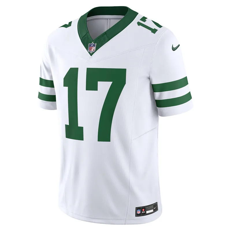 Men's New York Jets Garrett Wilson Nike White Vapor F.U.S.E. Limited Jersey
