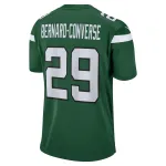 Men's New York Jets Jarrick Bernard Converse Nike Gotham Green Game Jersey