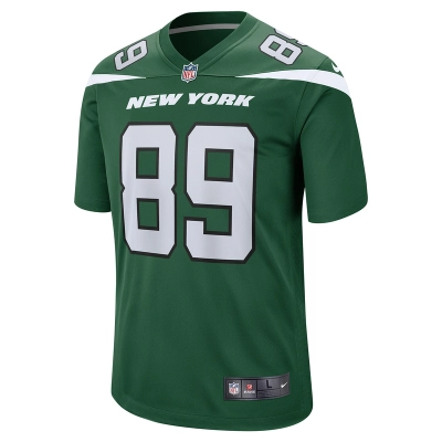 Men's New York Jets Jeremy Ruckert Nike Gotham Green Game Player Jersey 01