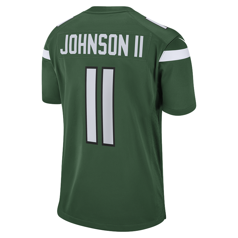 Men's New York Jets Jermaine Johnson II Nike Gotham Green Game Jersey