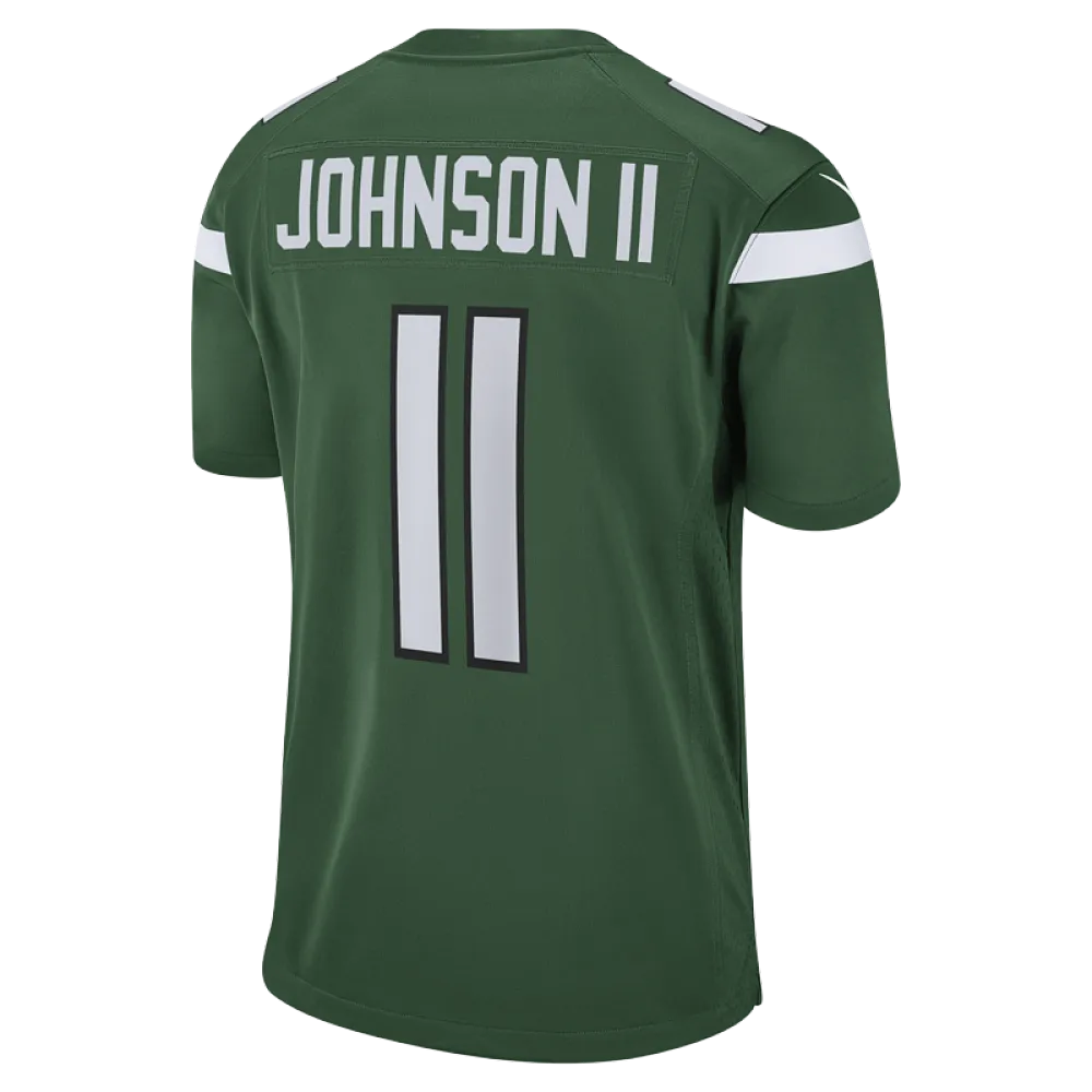 Men's New York Jets Jermaine Johnson II Nike Gotham Green Game Jersey