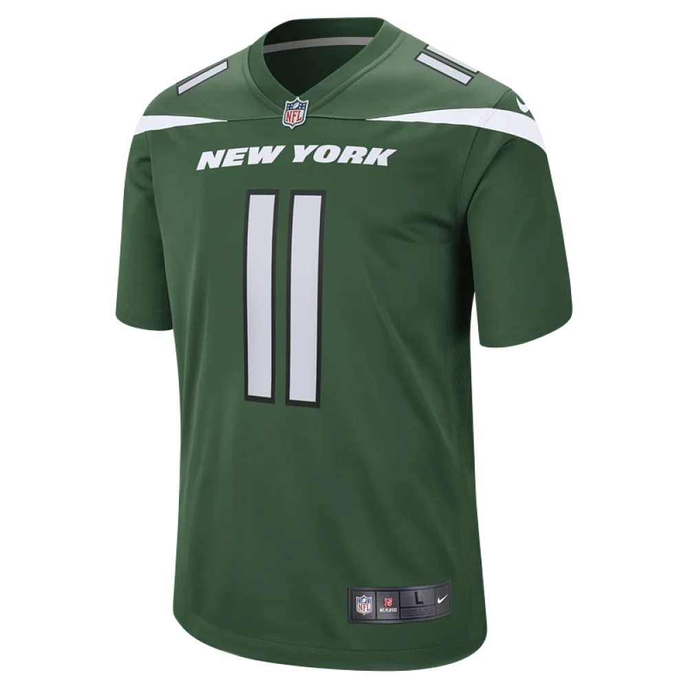 Men's New York Jets Jermaine Johnson II Nike Gotham Green Game Jersey