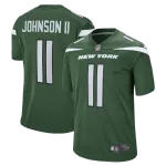 Men's New York Jets Jermaine Johnson II Nike Gotham Green Game Jersey
