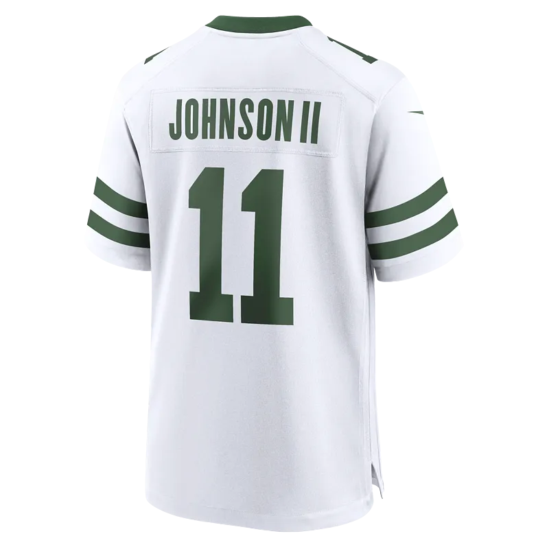 Men's New York Jets Jermaine Johnson II Nike Spotlight White Alternate Game Jersey