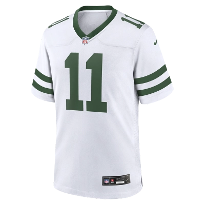 Men's New York Jets Jermaine Johnson II Nike Spotlight White Alternate Game Jersey 01
