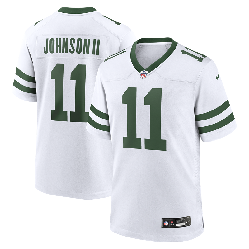 Men's New York Jets Jermaine Johnson II Nike Spotlight White Alternate Game Jersey