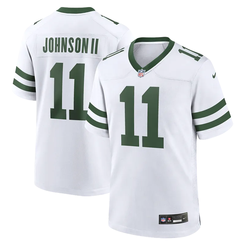 Men's New York Jets Jermaine Johnson II Nike Spotlight White Alternate Game Jersey