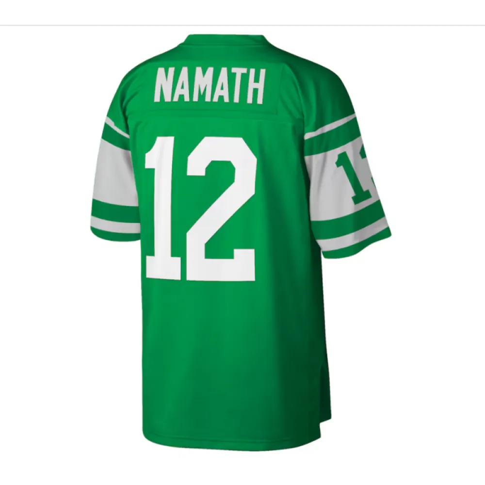 New York Jets Joe Namath Mitchell & Ness Green Big & Tall 1968 Retired Player Replica Jersey