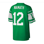 New York Jets Joe Namath Mitchell & Ness Green Big & Tall 1968 Retired Player Replica Jersey