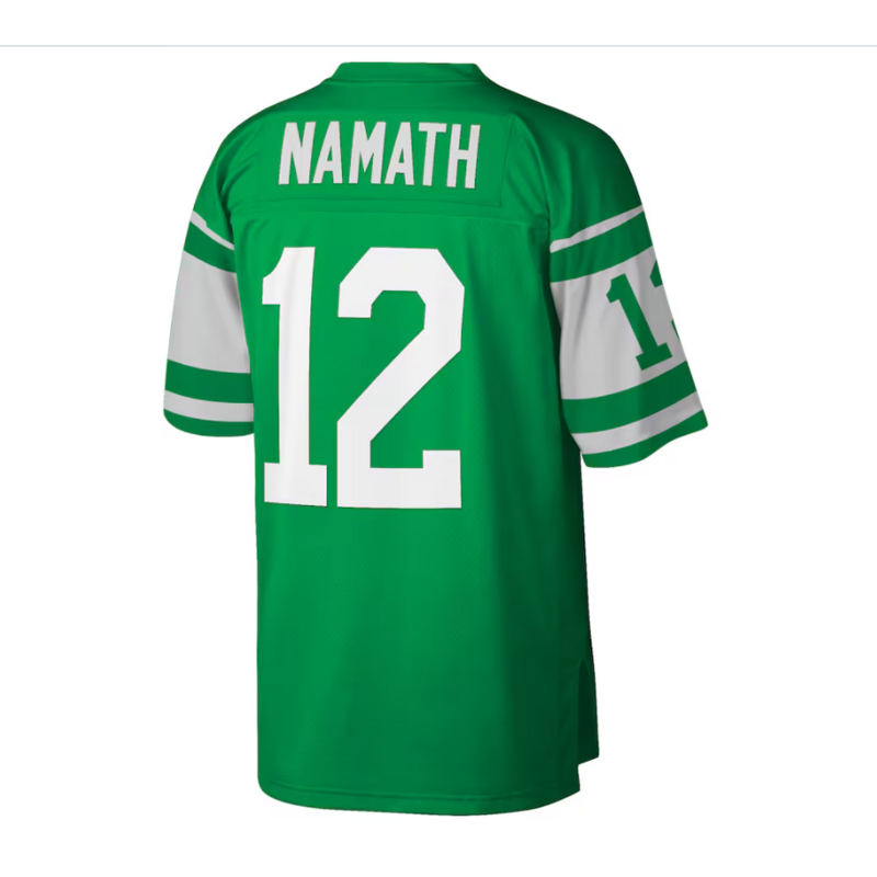 New York Jets Joe Namath Mitchell & Ness Green Big & Tall 1968 Retired Player Replica Jersey