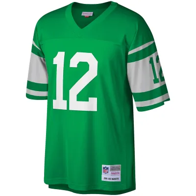 Men's New York Jets Joe Namath Mitchell & Ness Green Retired Player Legacy Replica Jersey 01