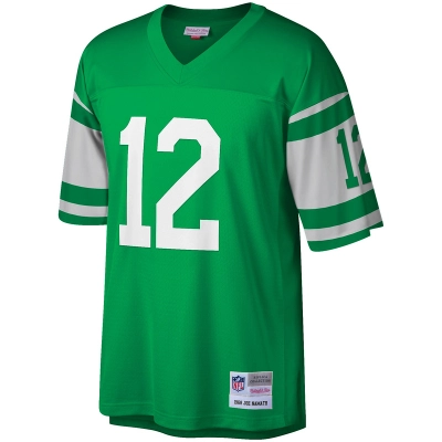 Men's New York Jets Joe Namath Mitchell & Ness Green Retired Player Legacy Replica Jersey 01
