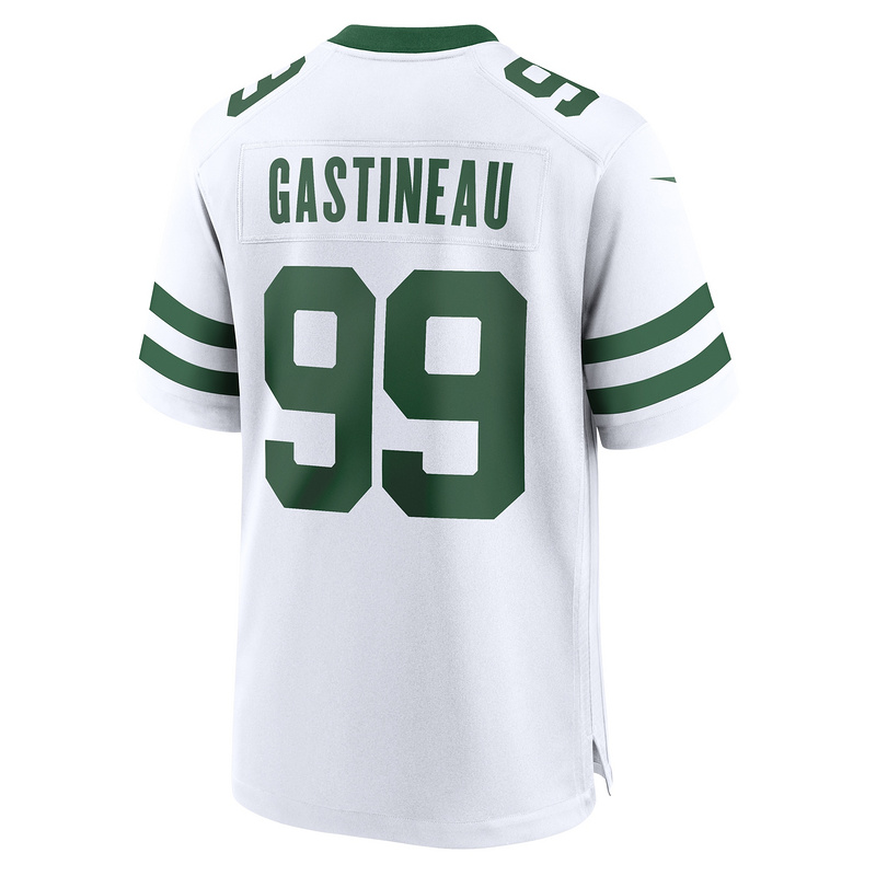 Men's New York Jets Mark Gastineau Nike White Legacy Retired Player Game Jersey