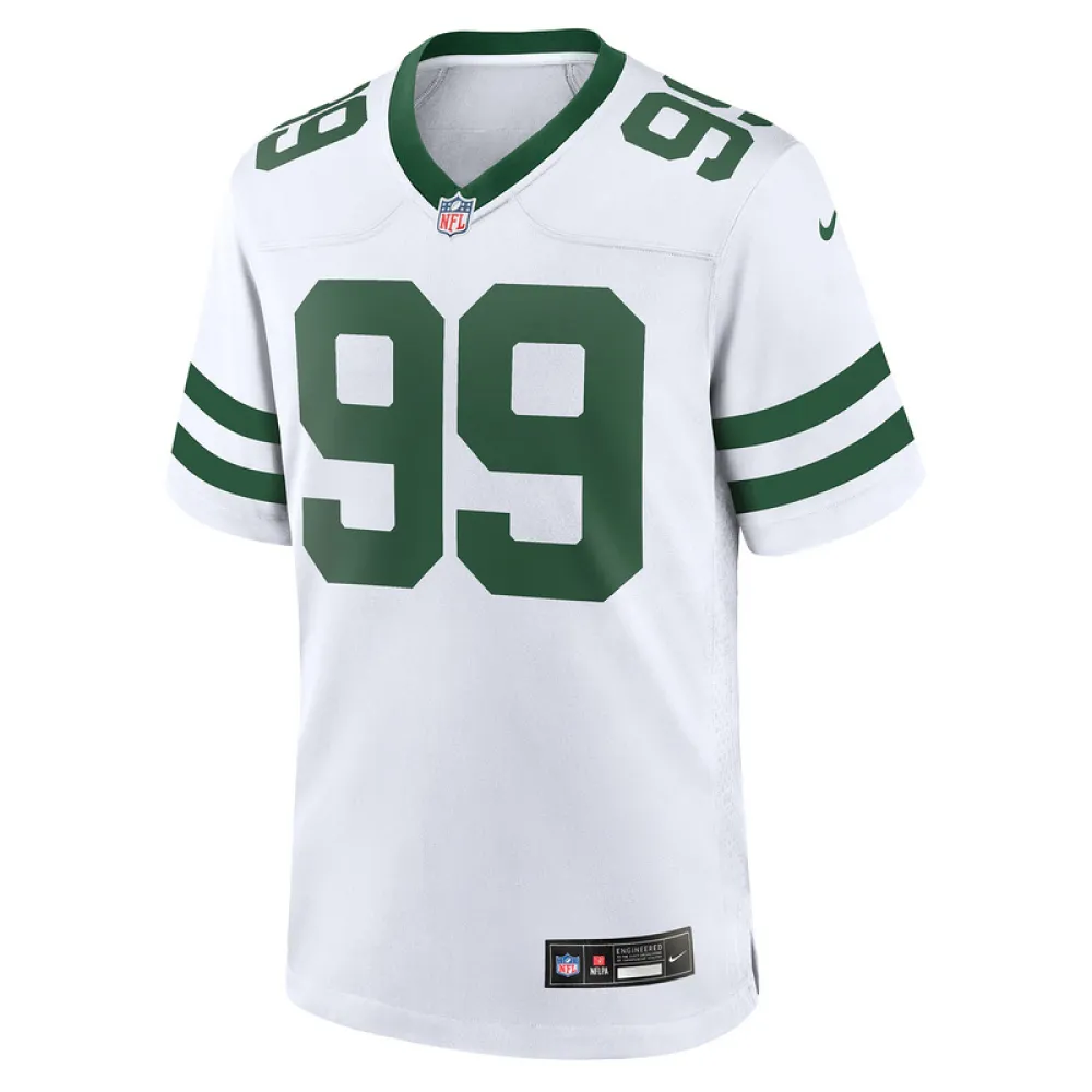Men's New York Jets Mark Gastineau Nike White Legacy Retired Player Game Jersey