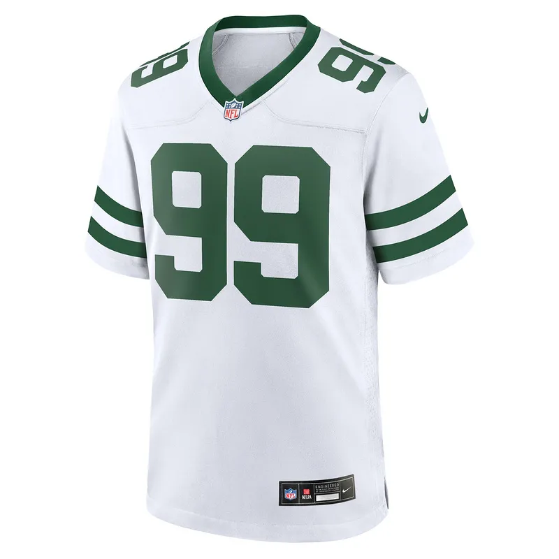 Men's New York Jets Mark Gastineau Nike White Legacy Retired Player Game Jersey