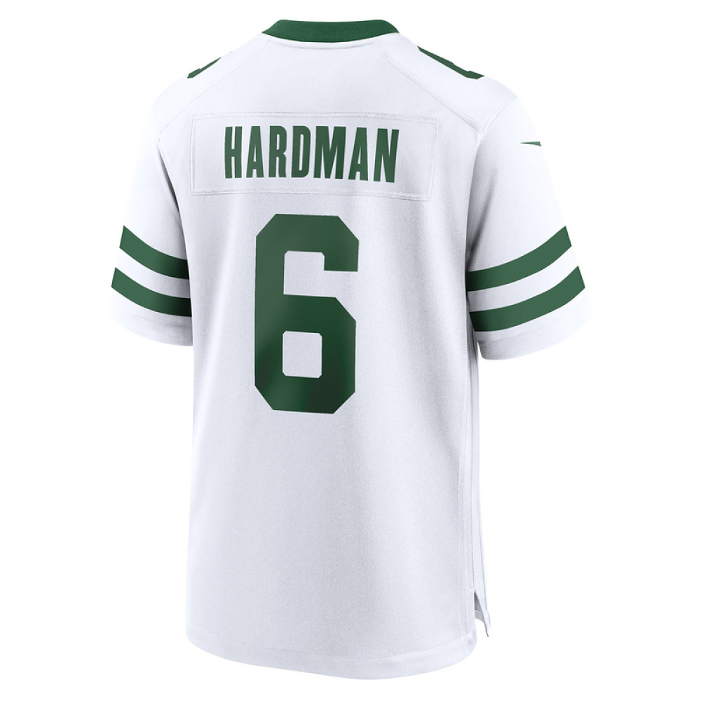 Men's New York Jets Mecole Hardman Nike White Legacy Player Game Jersey