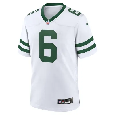 Men's New York Jets Mecole Hardman Nike White Legacy Player Game Jersey 01