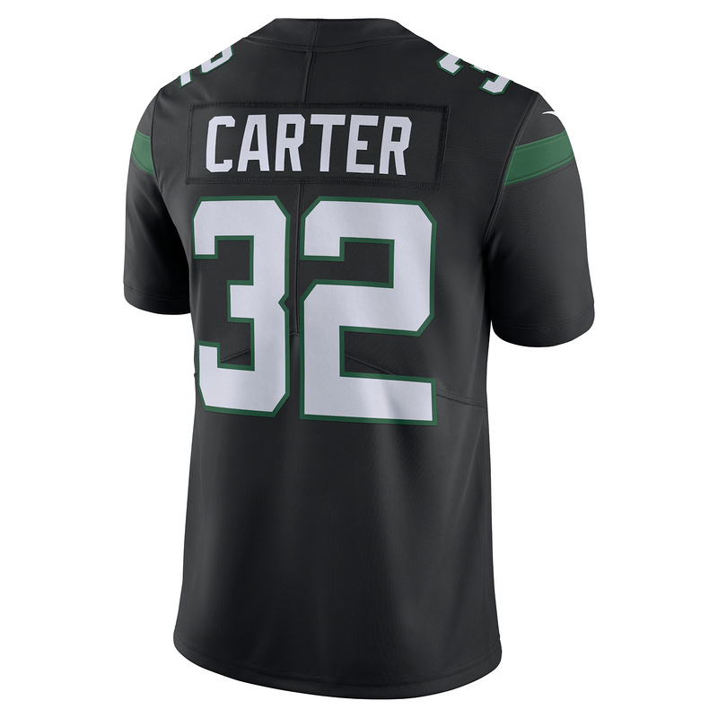 Men's New York Jets Michael Carter Nike Black Vapor Untouchable Limited Jersey