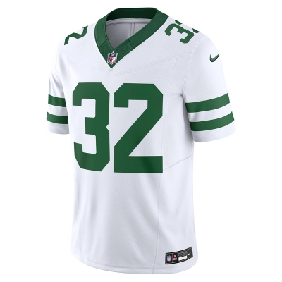 Men's New York Jets Michael Carter Nike White Vapor F.U.S.E. Limited Jersey 01